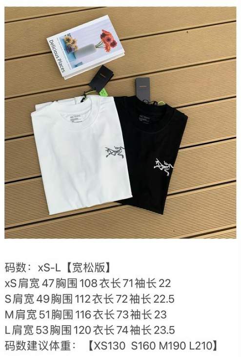 Picture of Arcteryx T Shirts Short _SKUArcteryxXS-LtptxS0122703